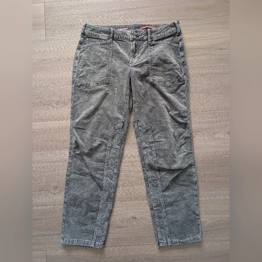Pilcro The Wanderer Corduroy Cargo pants 29 blue green - Picture 14 of 14